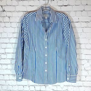 Foxcroft Fitted Wrinkle-Free Button Down Shirt Blouse